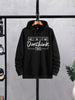 Men's Printed Fleece Hoodie Track Suit - 2 Pcs Set, Overthink