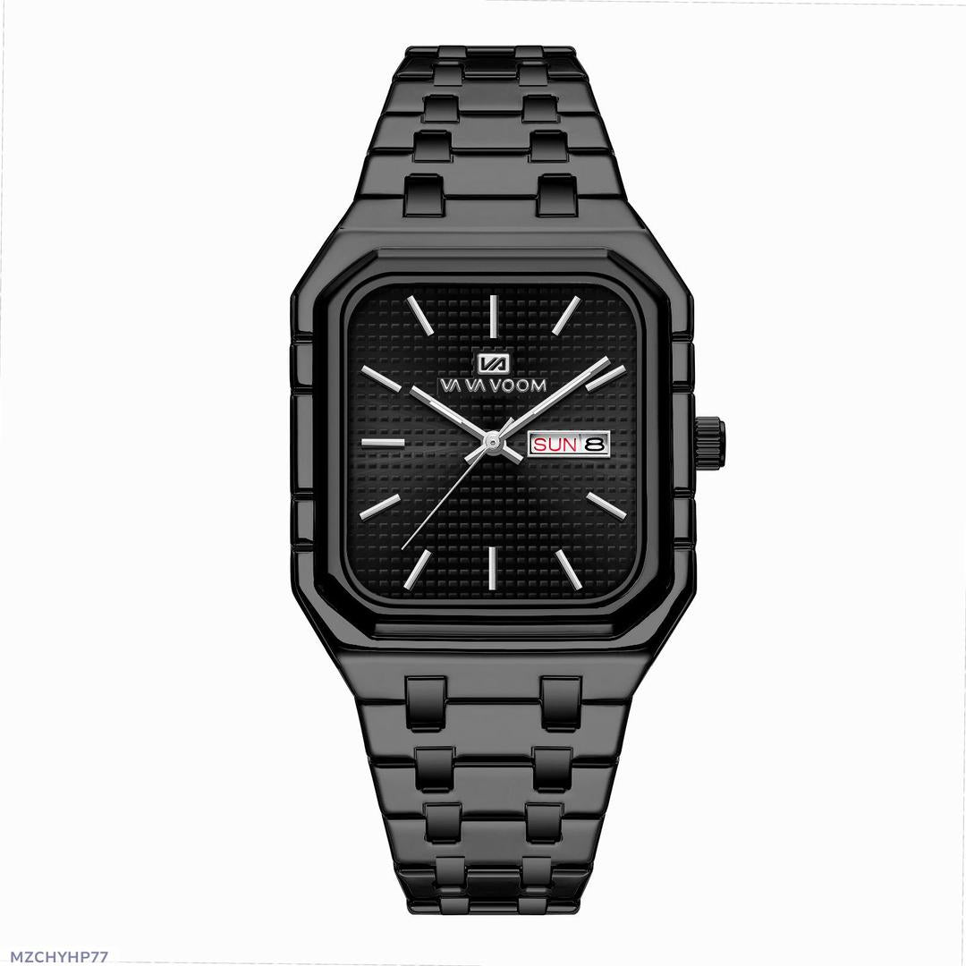 Ayras.store new Brand casual Men`s Watch simple Fashion Luminous Square Gradual Gold steel band Men`s watch Brand